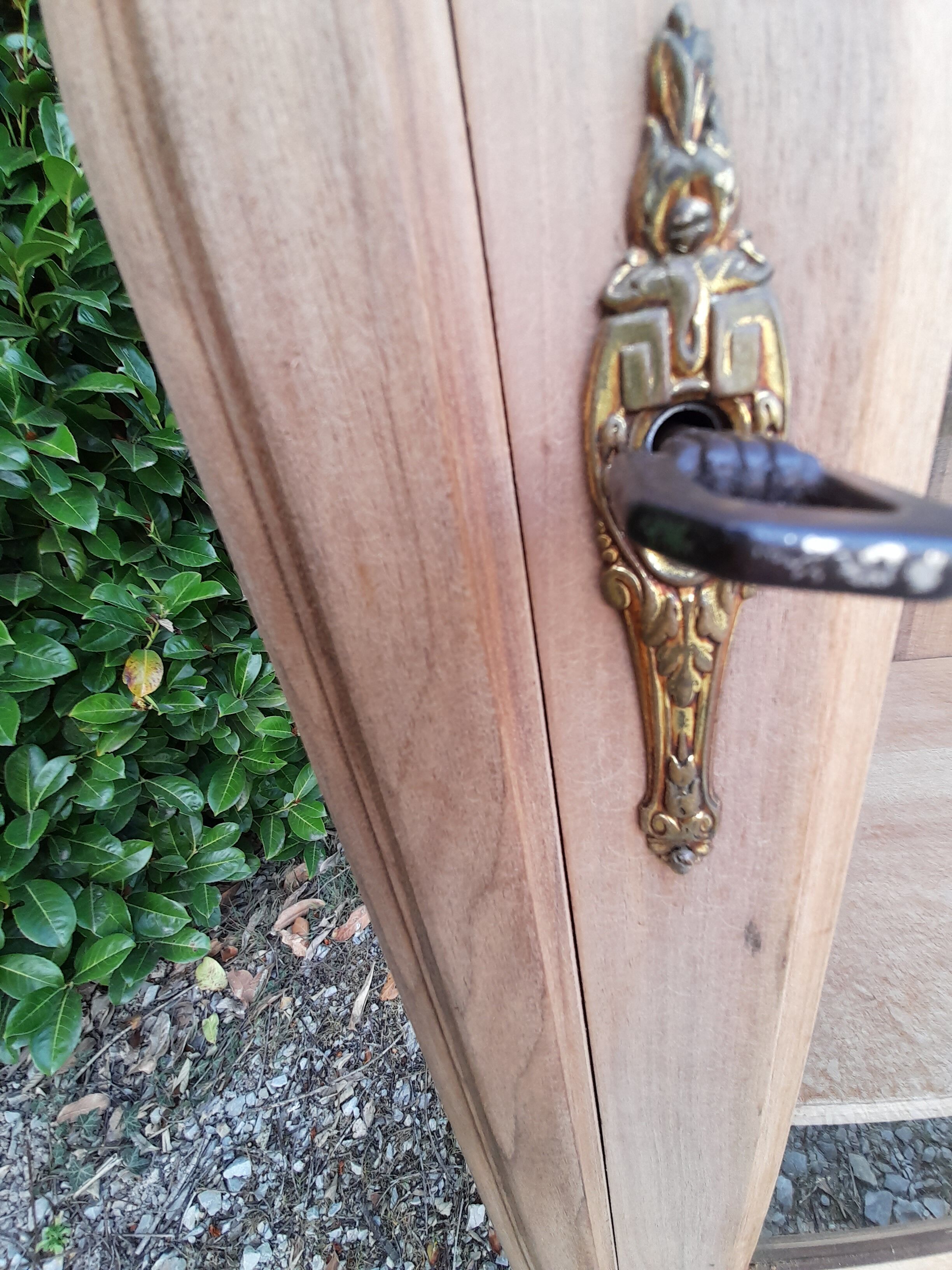 Showcase art deco wardrobe Parisian wood raw walnut