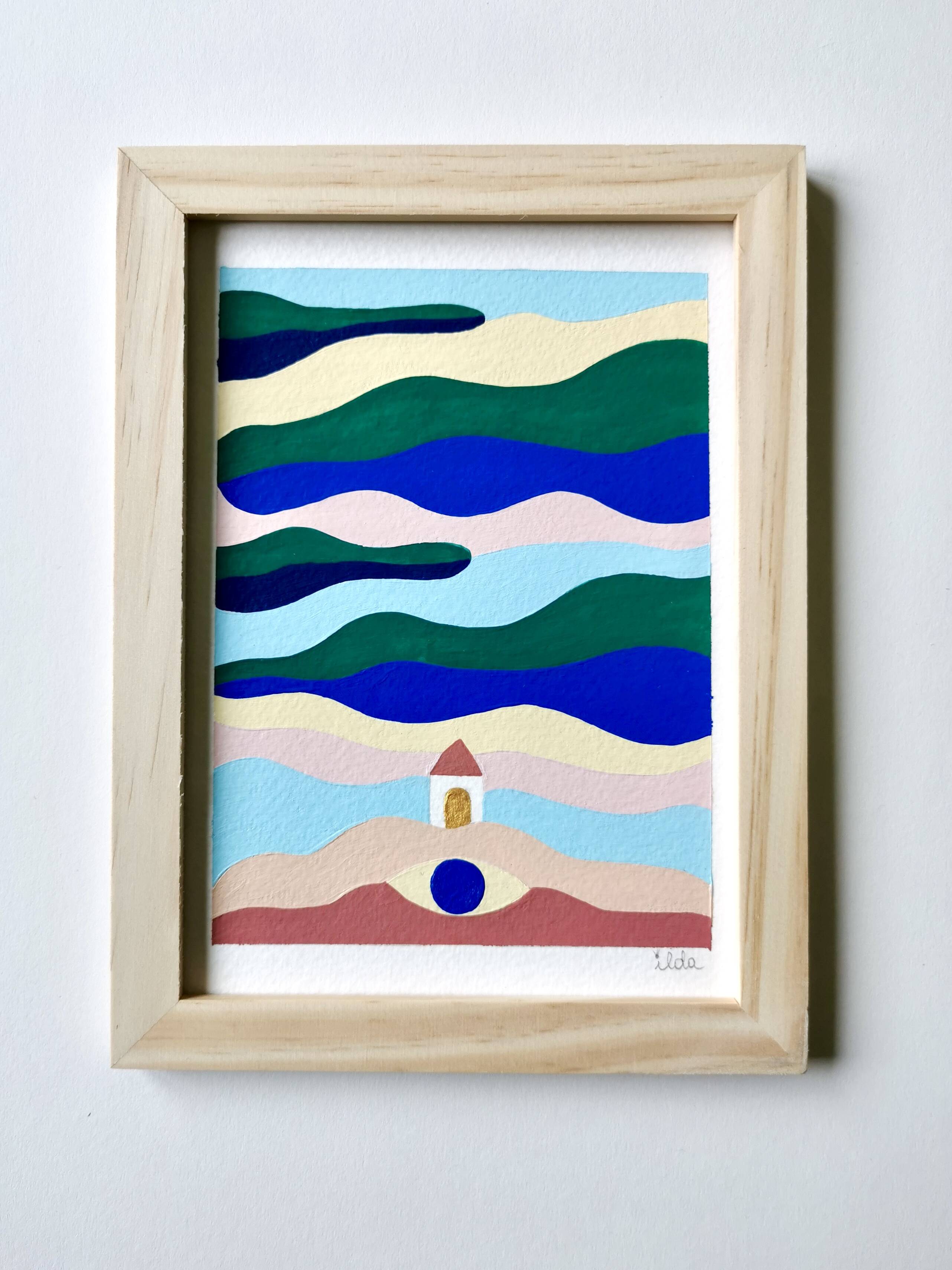 Acrylic on paper - Simply peaceful