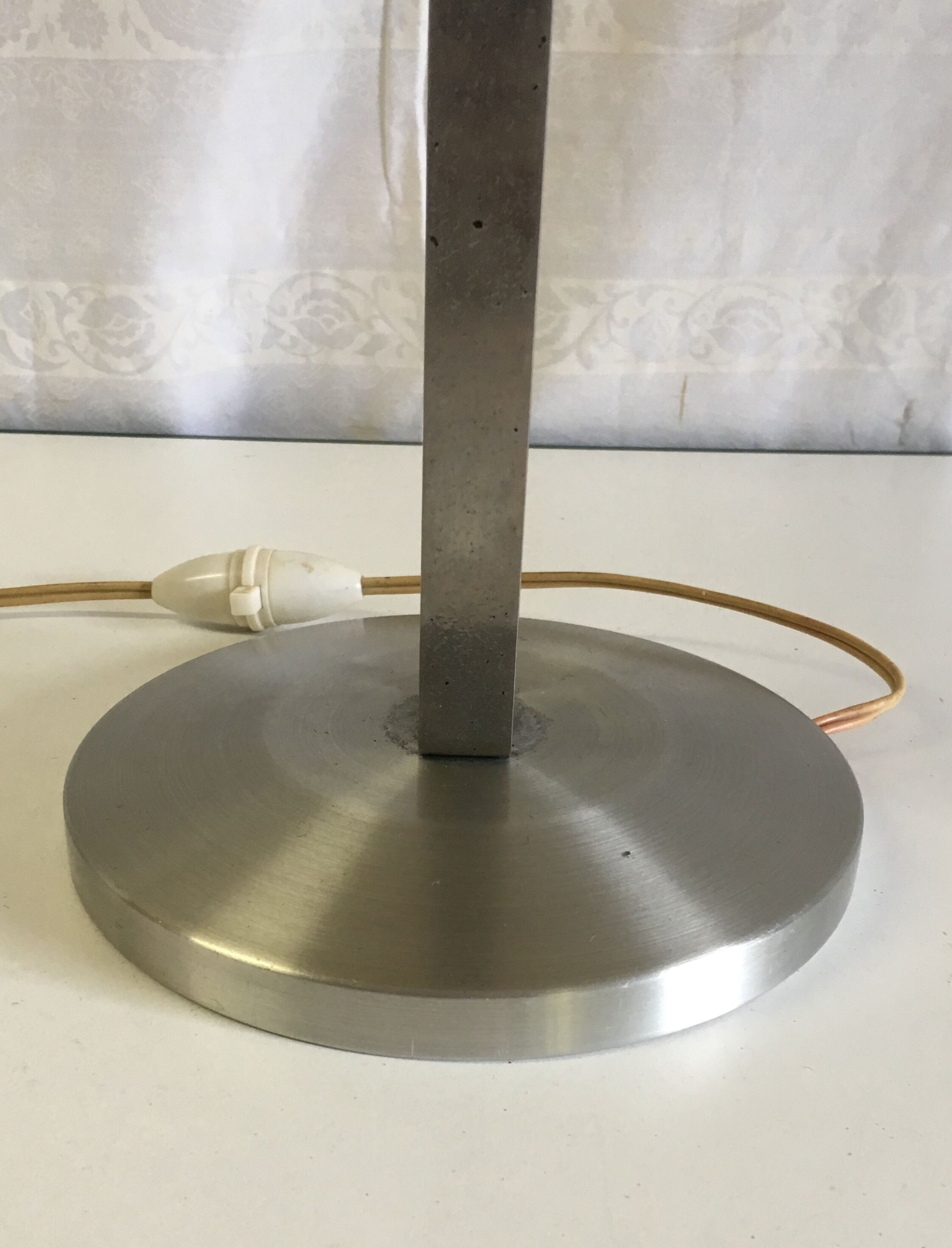 Aluminium "mushroom" desk lamp mid. 20th