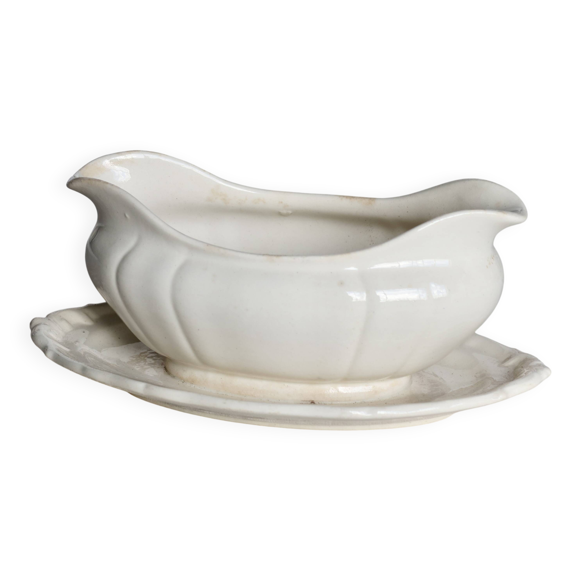 Antique ivory sauceboat Villeroy & Boch