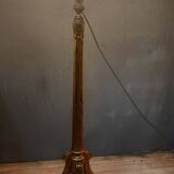 Louis XVI style gilded wooden floor lamp