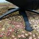 Jori black leather relax armchair from the 80s