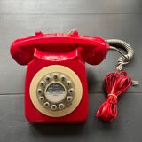 Corded Telephone Red Retro Wild&Wolf