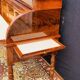 Vintage flamed mahogany cylinder desk
