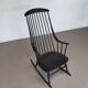 Black Lena Larsson for Nesto rocking chair 1960s
