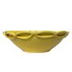 Vintage yellow ceramic salad bowl