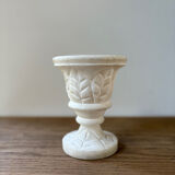 Vase en albâtre sculpté vintage