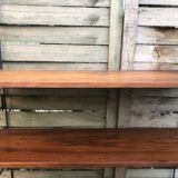 String shelf wood and metal 60s Sweden