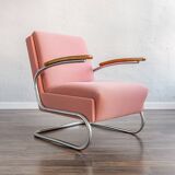 Functionalist Chrome Armchair S411 By W. Gispen For Mücke Melder, 1930s