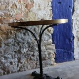 White marble bistro table