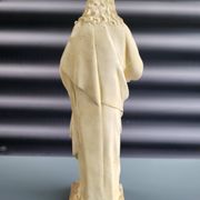 Old plaster statue of the Sacred Heart of Jesus, signed Serein, Made in France.