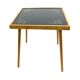 Alfred Busch coffee table, Germany 1960s, glass & beech wood