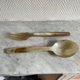 Lot de couverts en nacre ou corne