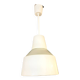 White glass pendant light, 1970
