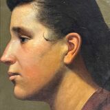 Young woman in profile