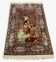 Ancient Iranian wedding carpet in wool and silk 210x119cm