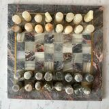 Vintage marble chess set 60s