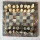 Jeu d'échecs en marbre vintage années 60