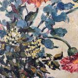 Painting on canvas bouquet