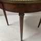 Louis XVI style bouillotte table in veneered wood, 20th century.