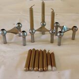 3 old Nagel design candlesticks from the 1960s
