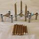 3 old Nagel design candlesticks from the 1960s