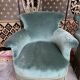 Paire de fauteuils crapaud époque Napoléon III velours vert