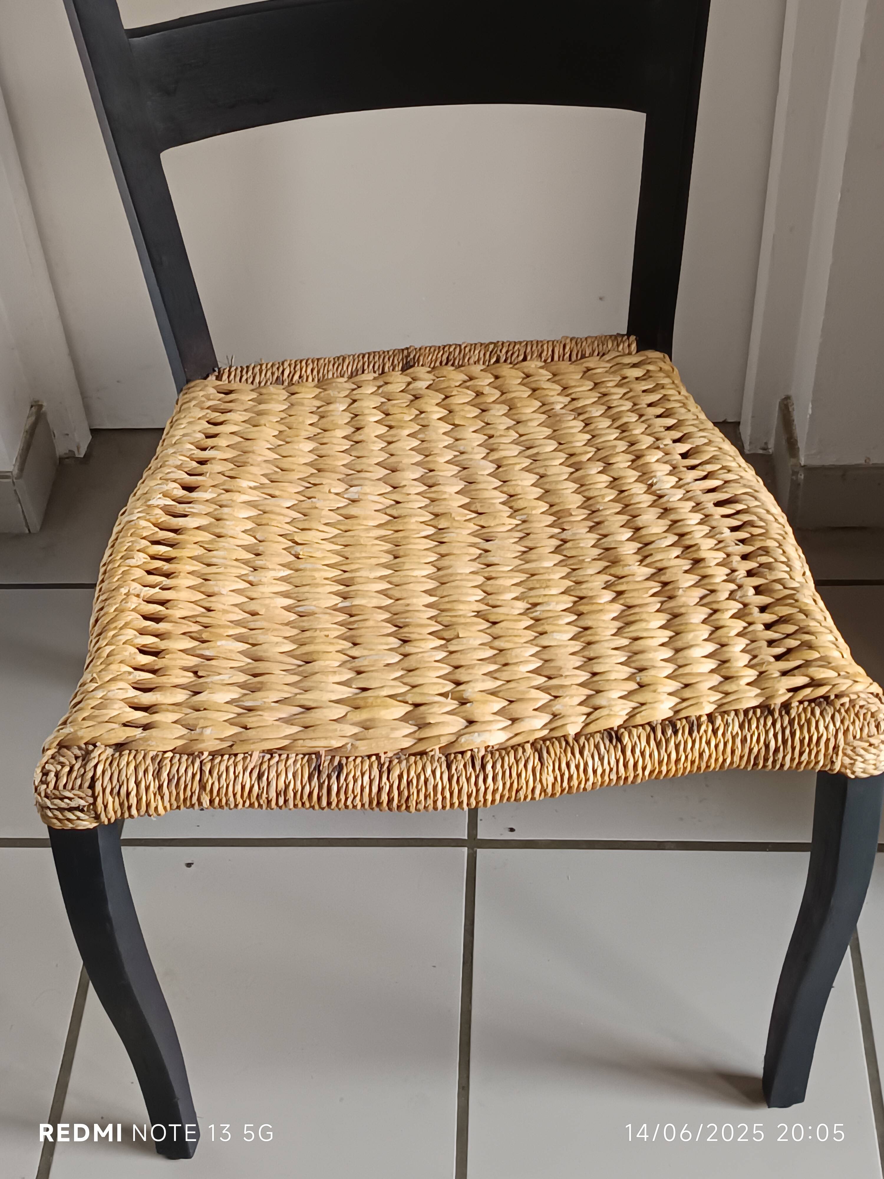 Italian designer rope chair in the Spinetto/Gio Ponti style