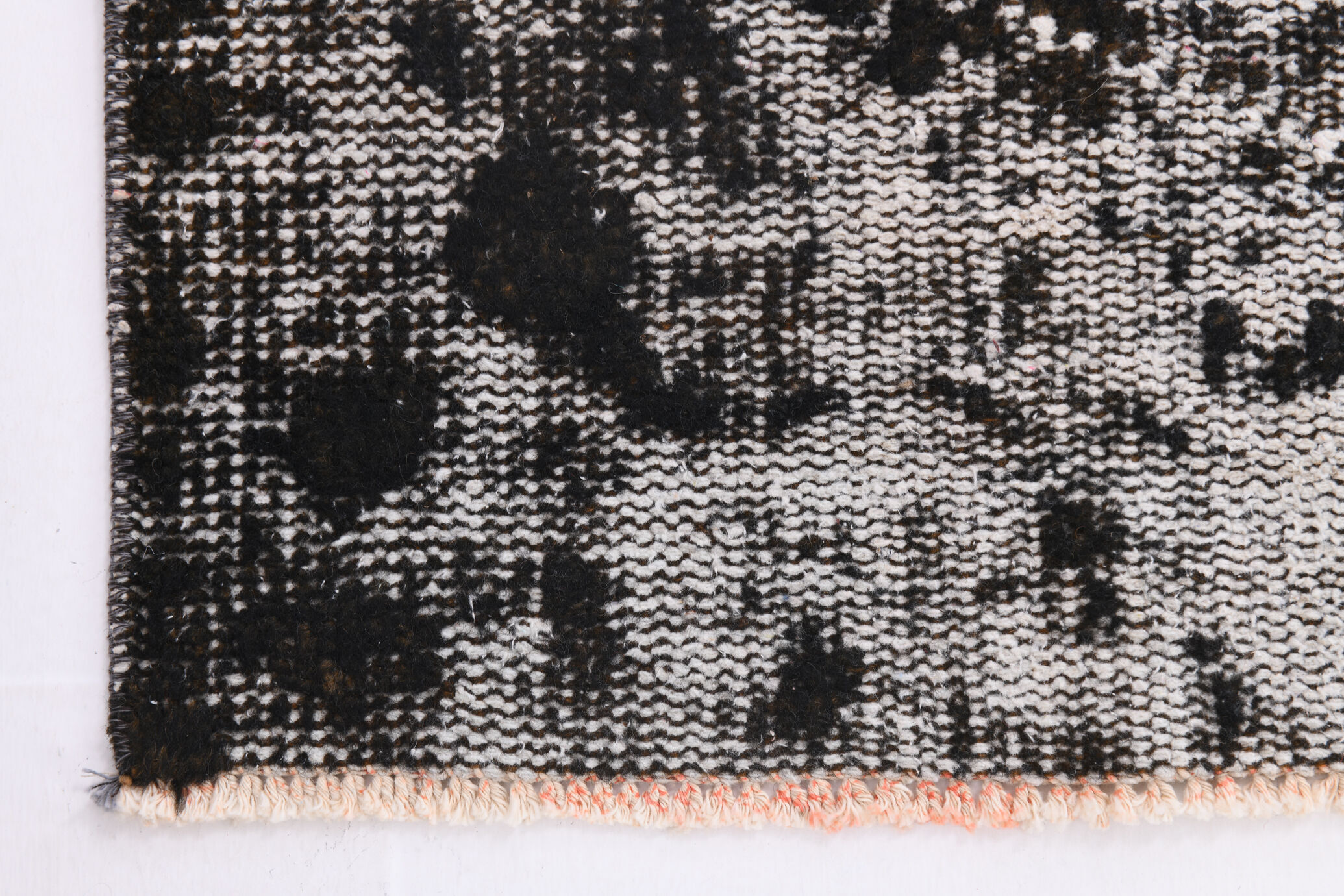 Distressed wool vintage tapis rugs 243x158cm