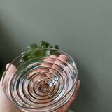 6 vintage glass ice cream or fruit cups or trou normand in blown brown glass.