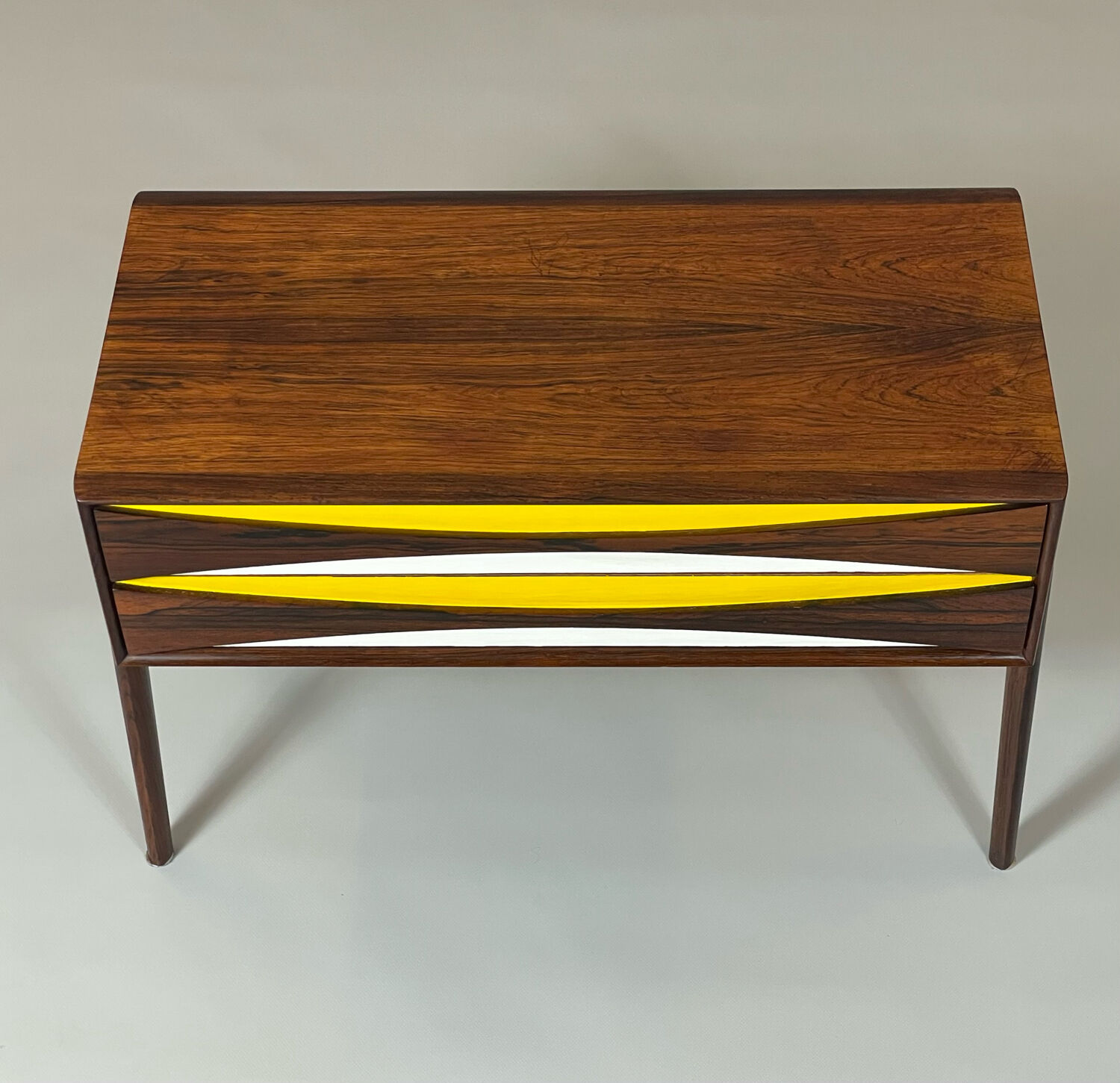 Palisander beside chest by Niels Clausen for N.C. Møbler