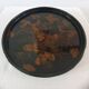 Japanese Art Round Lacquer Tray Gold Phoenix Bird Vintage