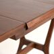Scandinavian teak vanity table with integrated mirror, 1960s