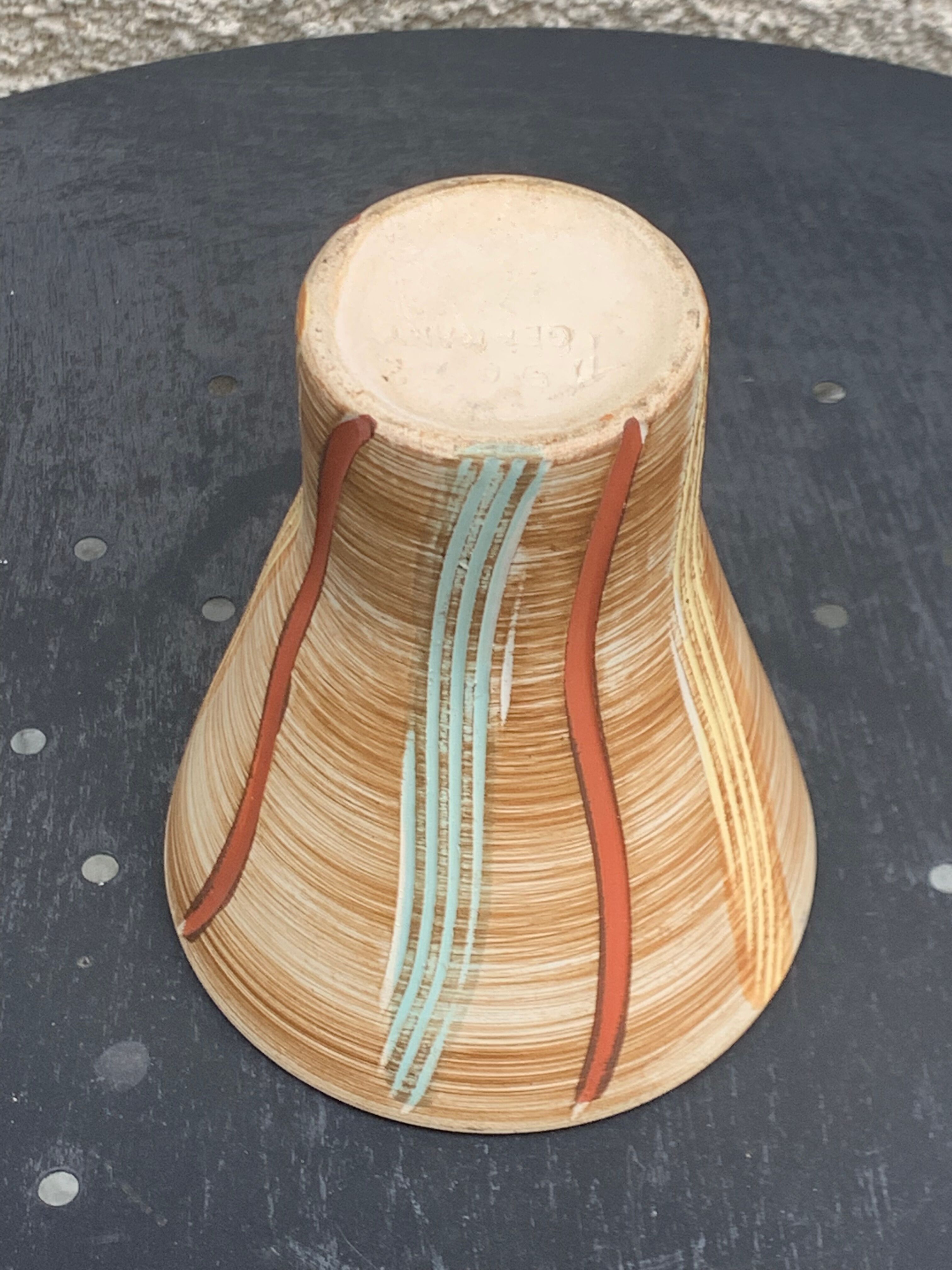 Hohr glazed ceramic vase made in Germany, numbered, design and vintage