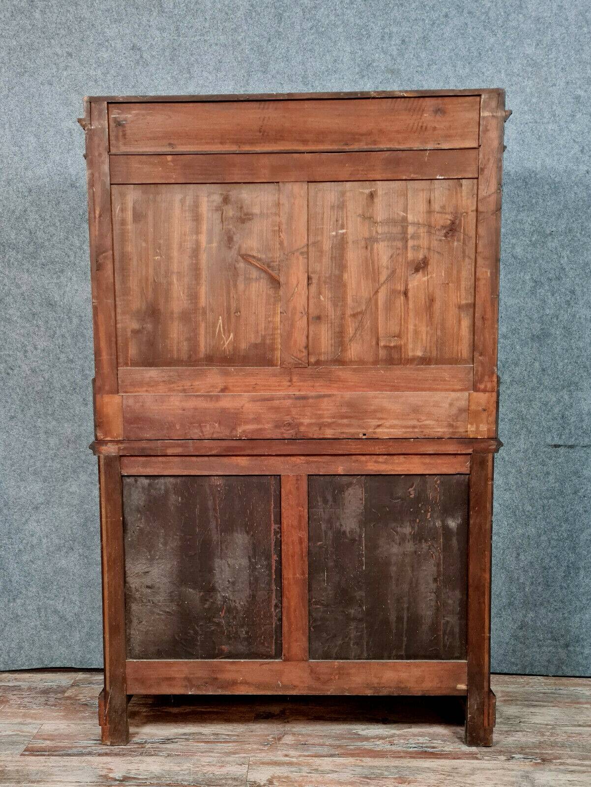 Notary's furniture: Napoleon III period mahogany cabinet