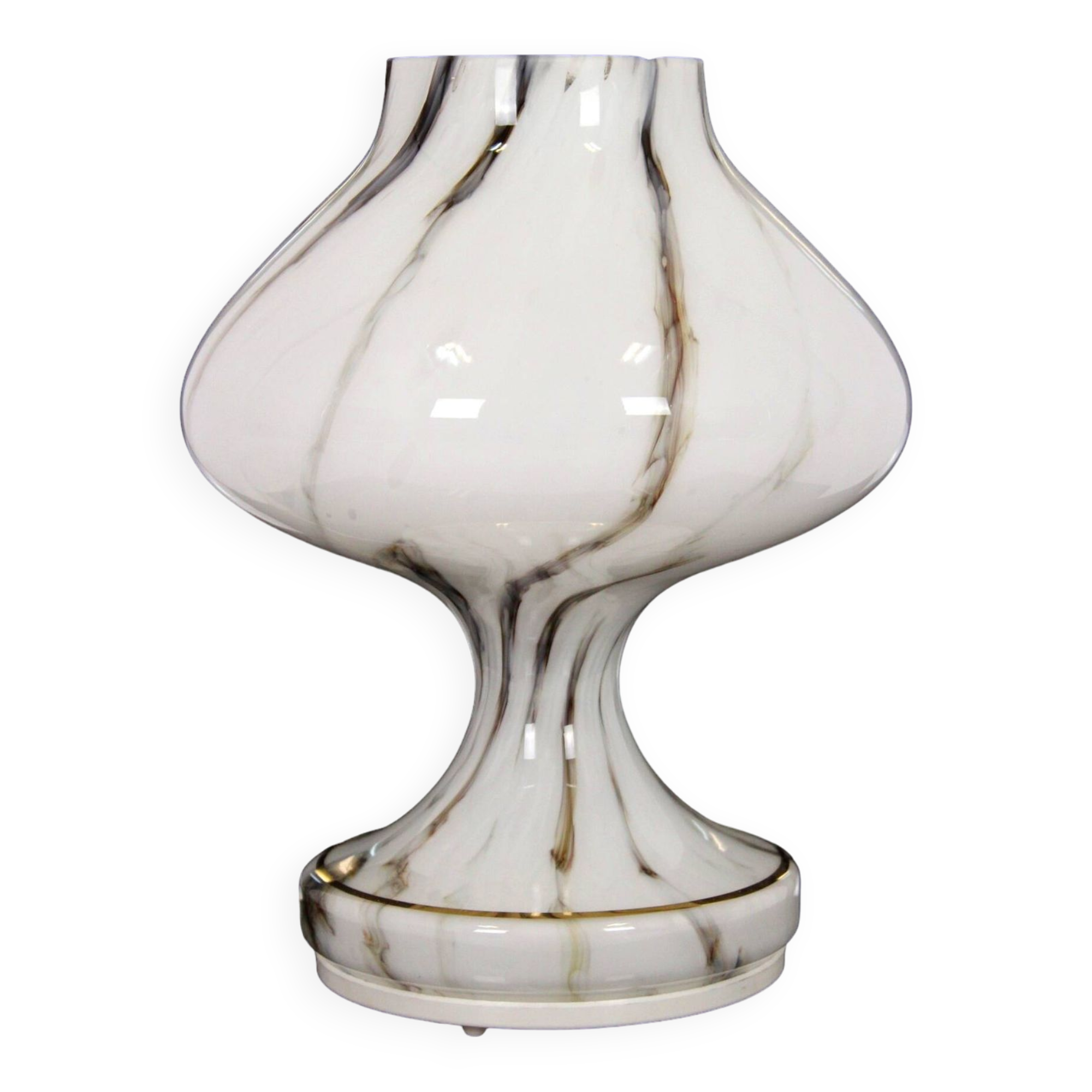 Mid-Century Glass Table Lamp by Stepan Tabery for Opp Jihlava, 1970s