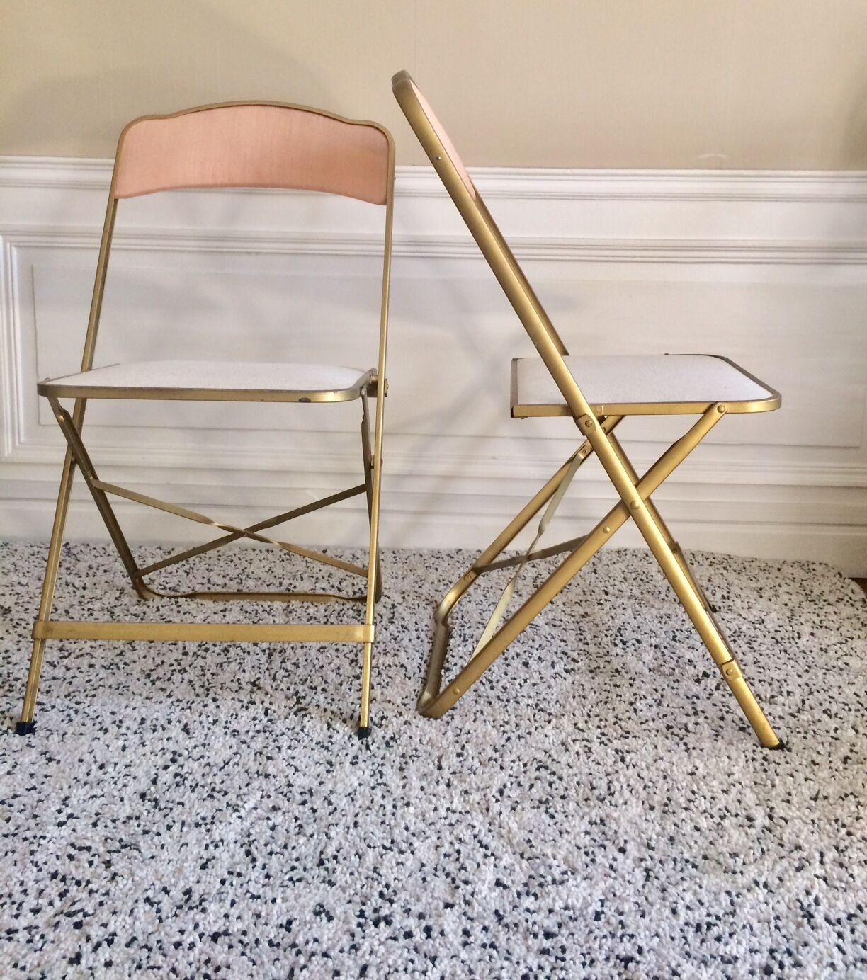 Chairs folding vintage restored