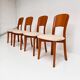 Set of 4 Danish design chairs by Gramrode from the 1970s