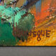 Huile sur carton signée Jean Hourrègue “Vendanges”