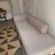 Sofa, there are magazines.