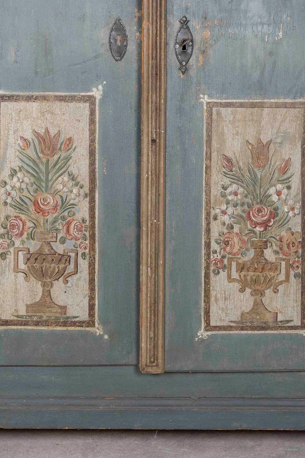 Painted German wardrobe