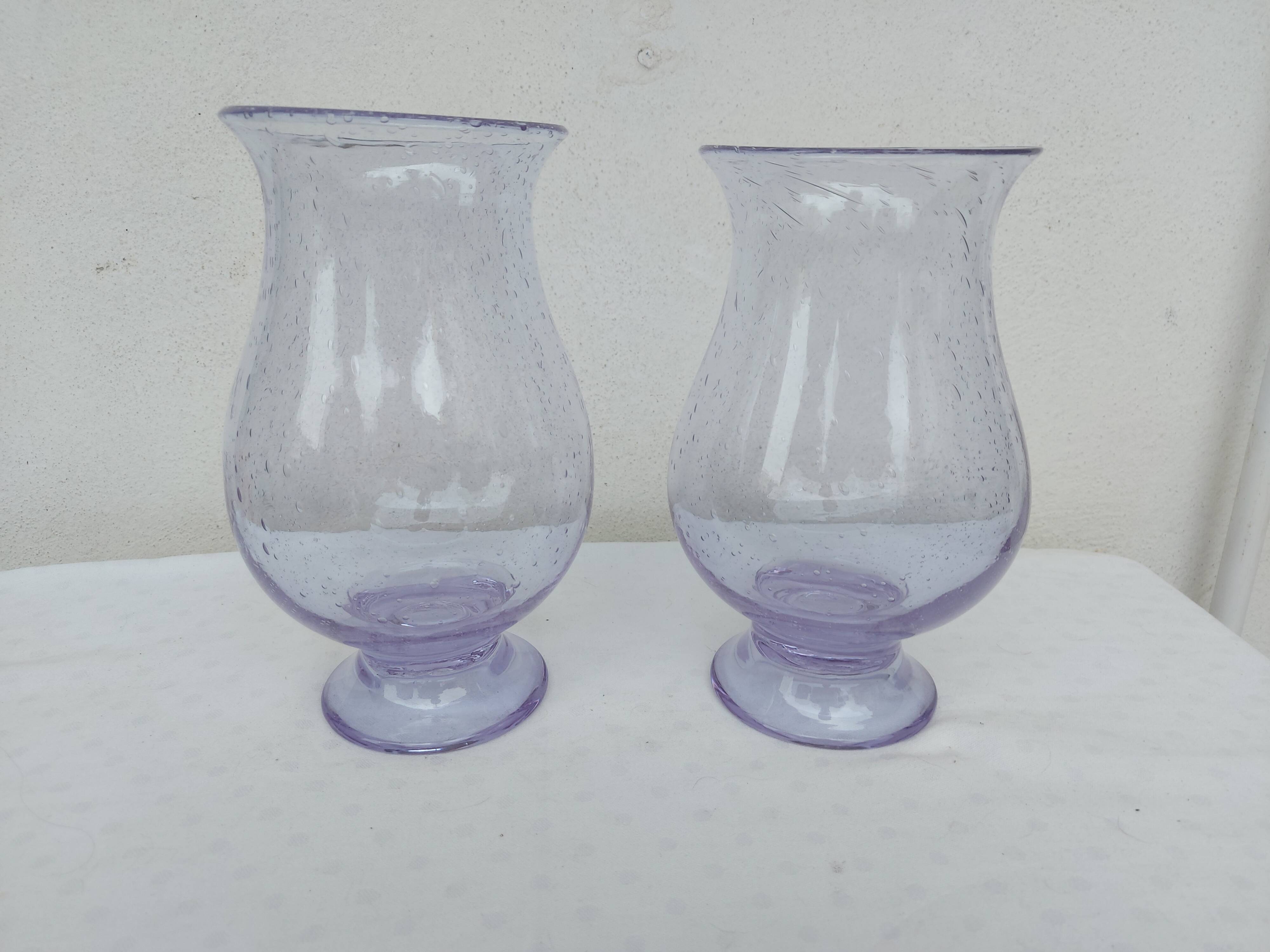 Large vase, photophore Biot ( purple )