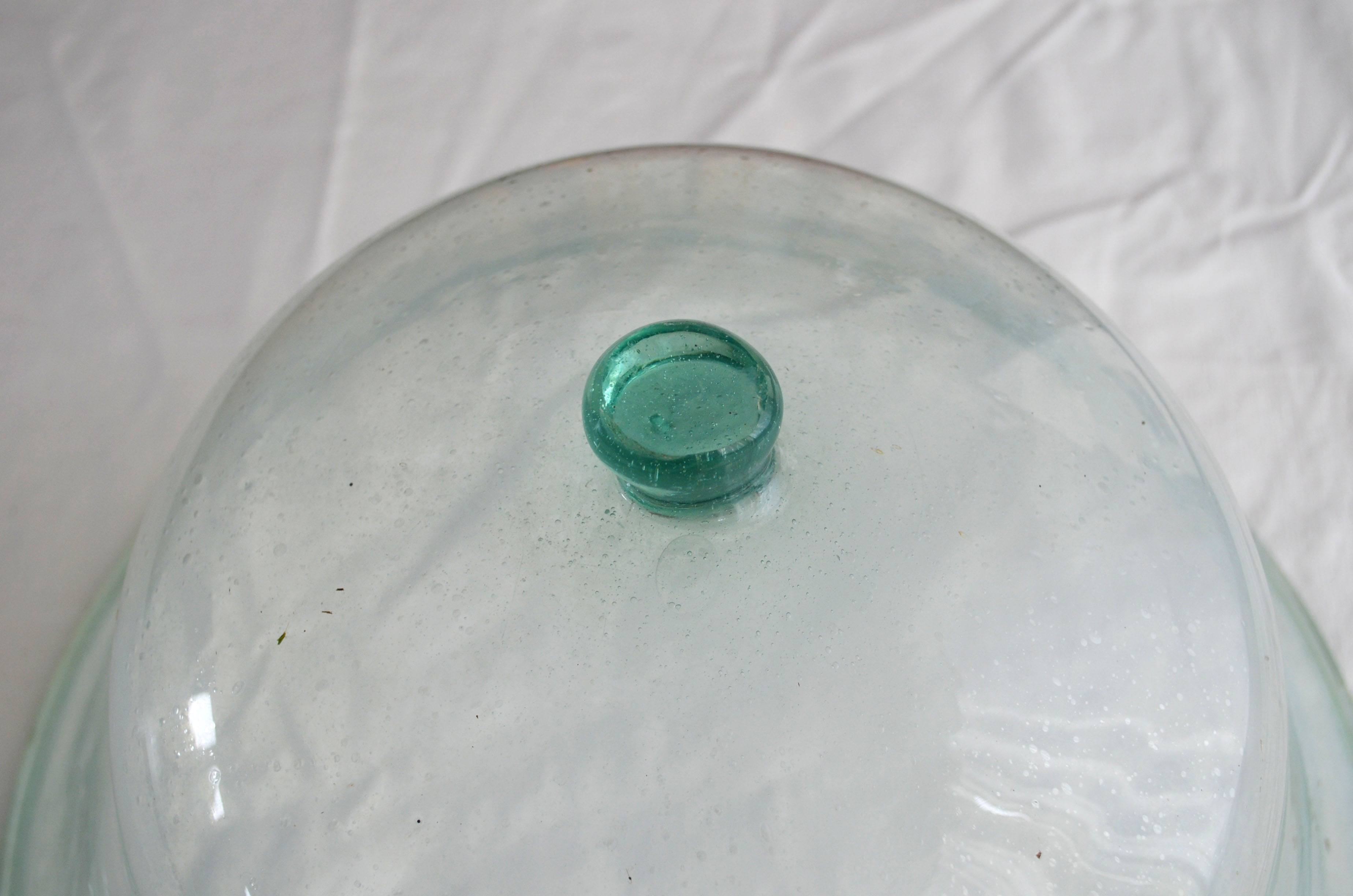 Late 19th century glass garden bell