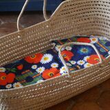 Wicker baby bassinet