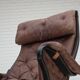 1970s, Swedish design by Bruno Mathsson, model "Pernilla",  leather.