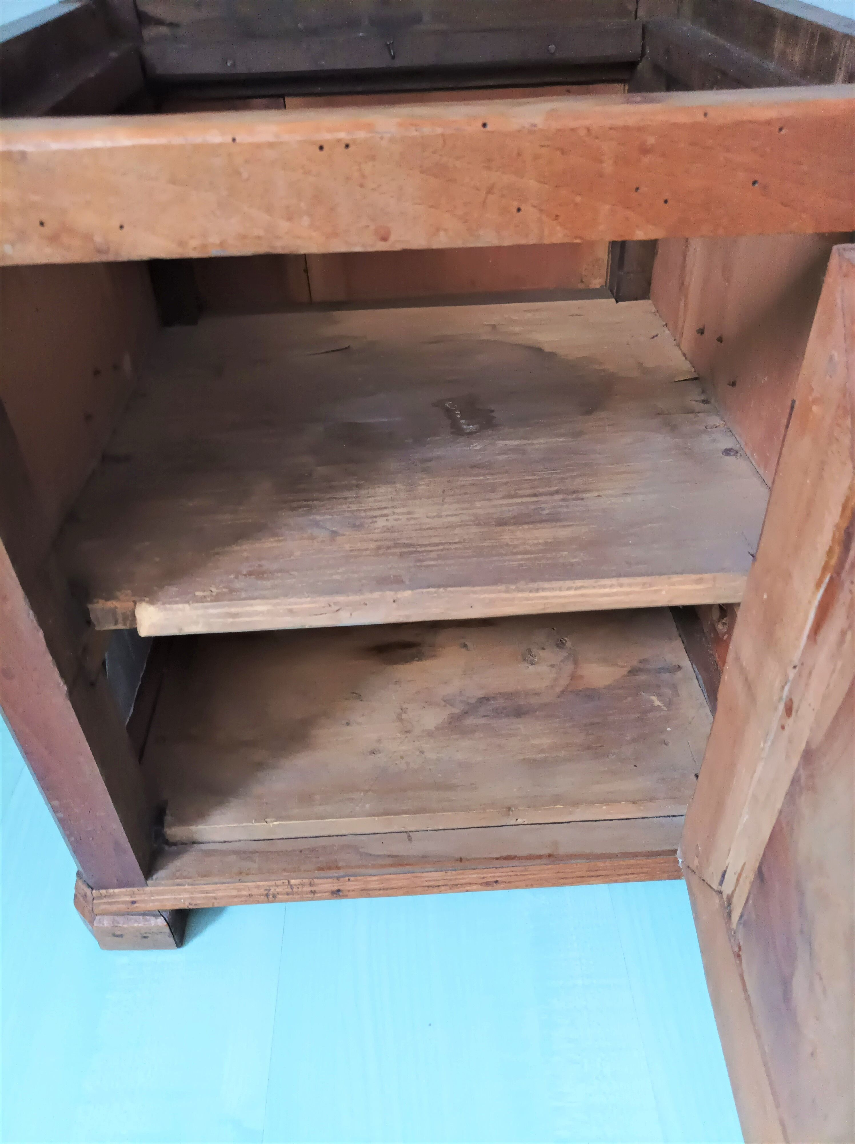 Small solid oak chest