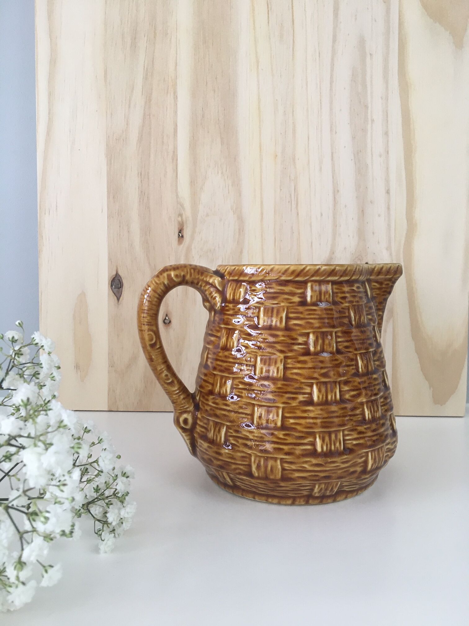 Ceramic pitcher Sarreguemines