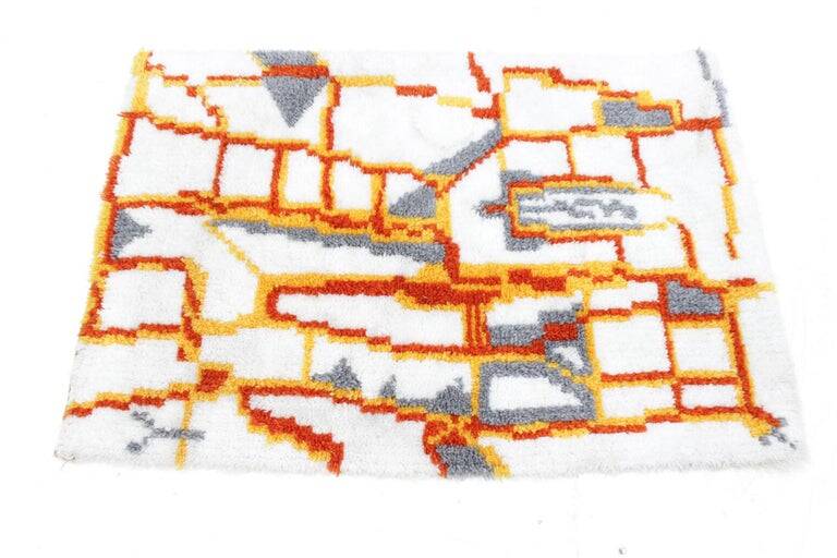 Midcentury Rug, Carpet, Denmark, Ege Rya Style, 1960s