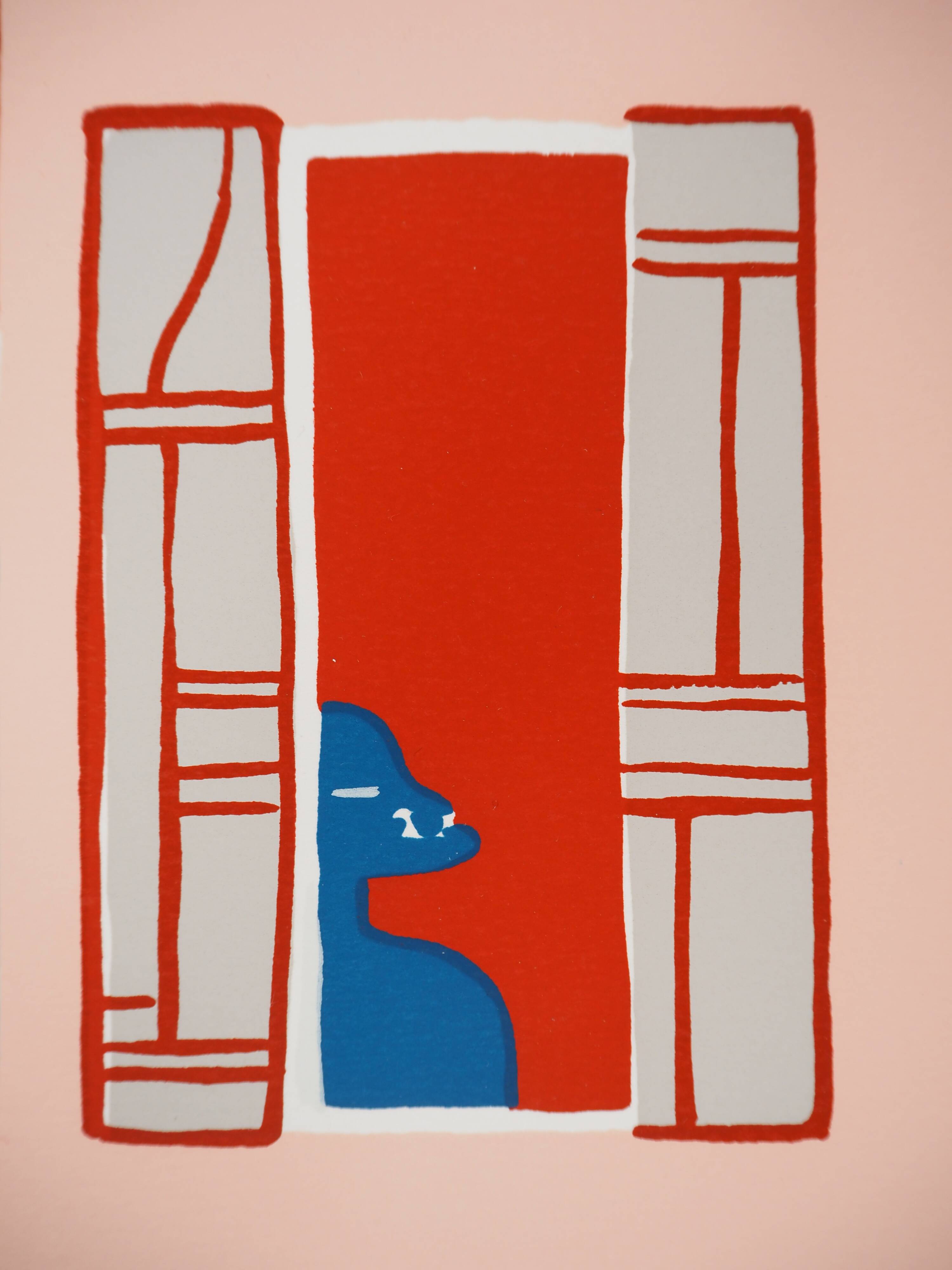 Françoise Gilot : La maison rose, sérigraphie originale