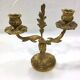 Pair of candelabra bronze rocaille